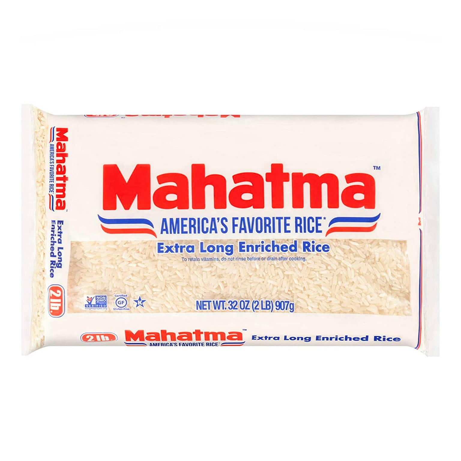 Extra-Long-Grain Rice 2-Pound Rice Bag, Gluten-Free and Non-GMO White Rice Bulk 1 개