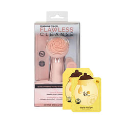 Flawless Premium Silicone Face Cleansing Device + Papa Recipe Honey Masks SET 1 box
