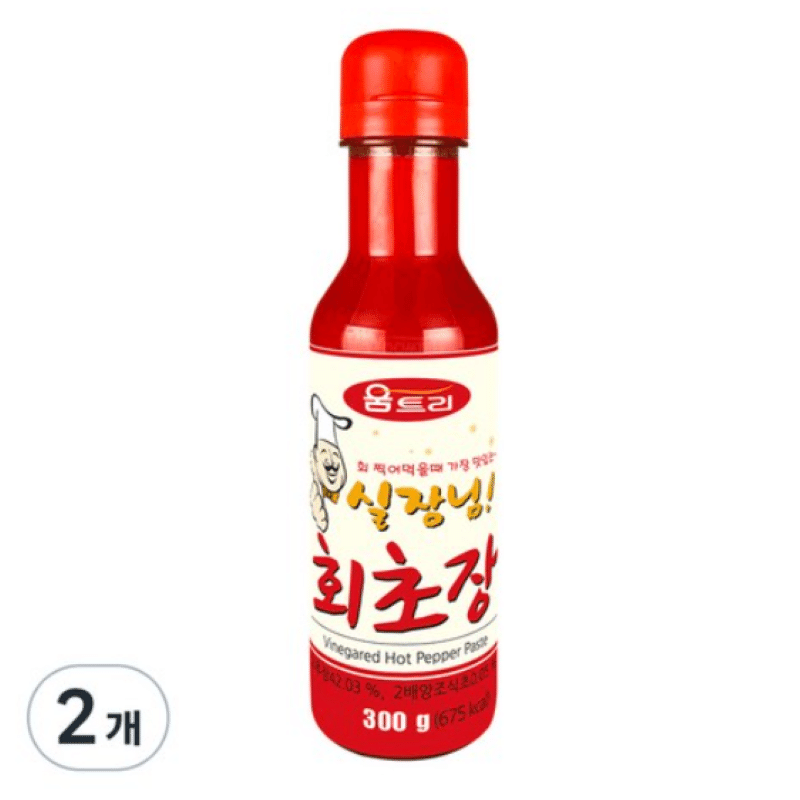 [한국 직배송] 움트리 초고추장 300g, 2병 600 그램