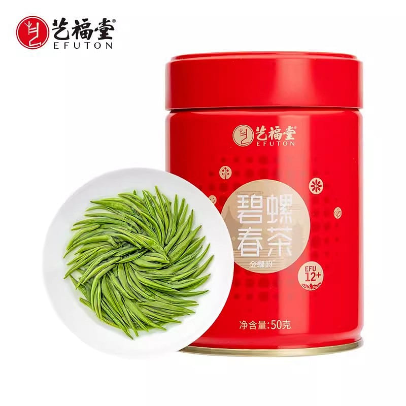 2024新茶 特級碧螺春-藝福堂綠茶 茶葉明前嫩芽50g春茶濃香1件裝 50 克