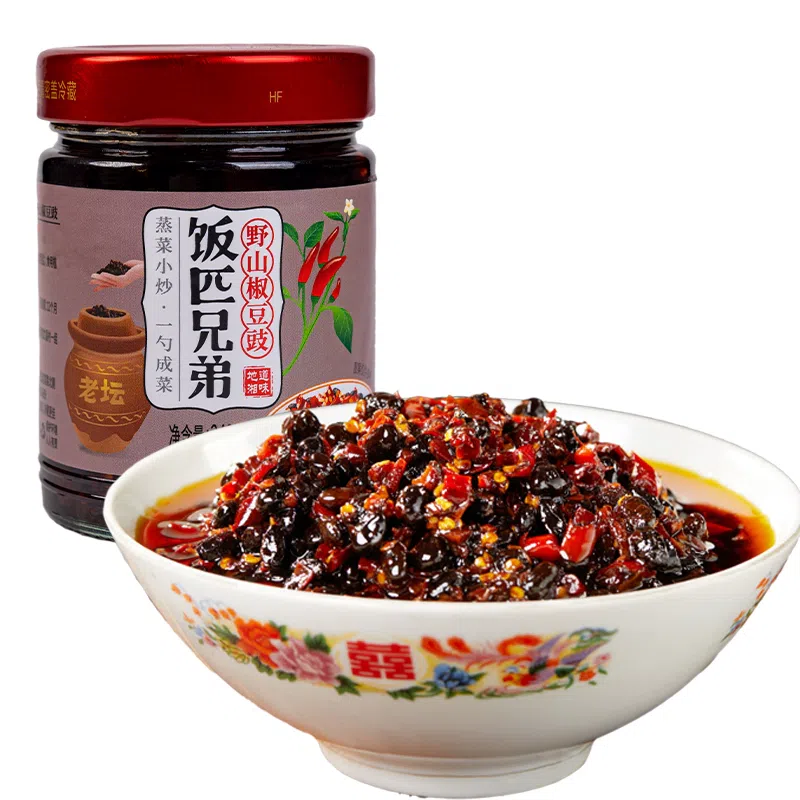 Rice Brothers, Wild Pepper Tempeh Sauce, Flavor Tempeh, Chili Sauce, Rice, Spicy Hunan Seasoning Sauce, Bibimbap Sauce, 240g*1 bottle 240 그램
