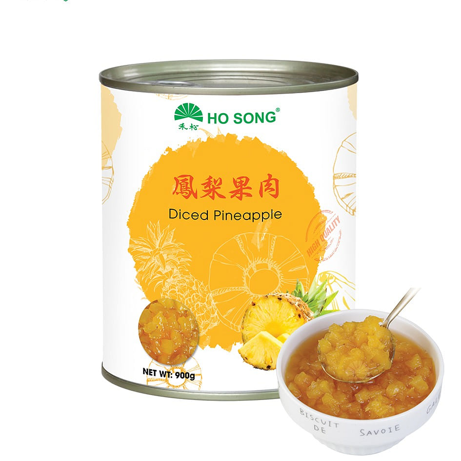 프리미엄 파인애플 다이스 시럽 절임 1.98 lb