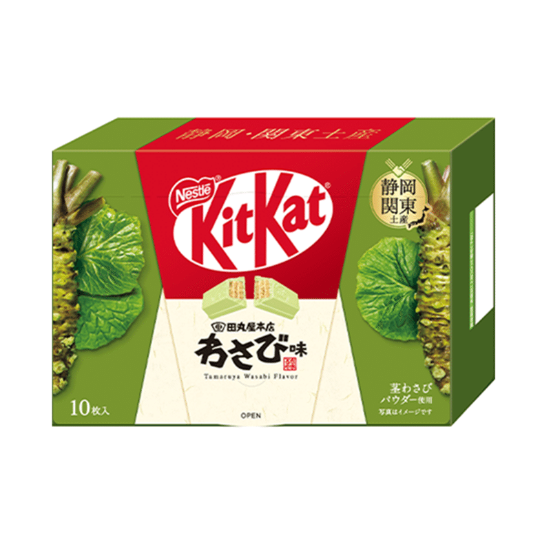 KIT KAT Shizuoka Limited Wasabi Chocolate wafer 10pc 10 อัน