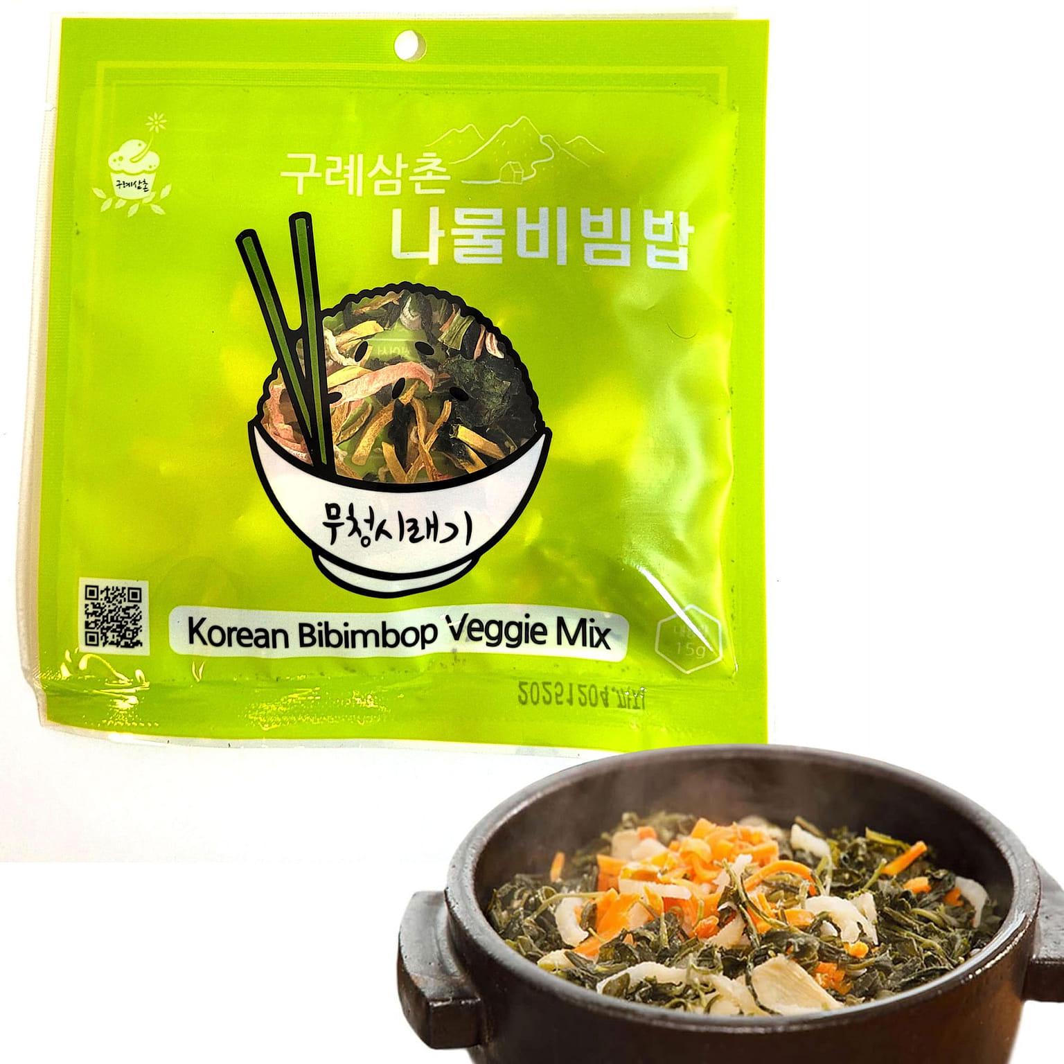 Gurye Uncle Korean Bibimbap Dried Vegetables Korean Food Namulbap, Radish Leaves 1 thùng