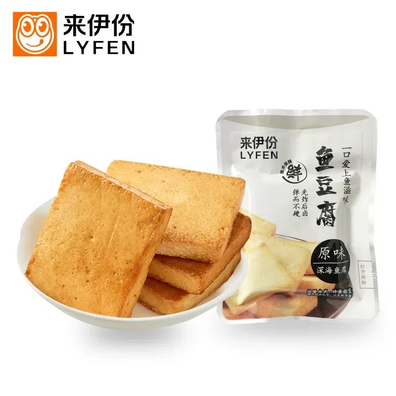 LYFEN Original Flavor Fish Tofu 2 packs 28 그램