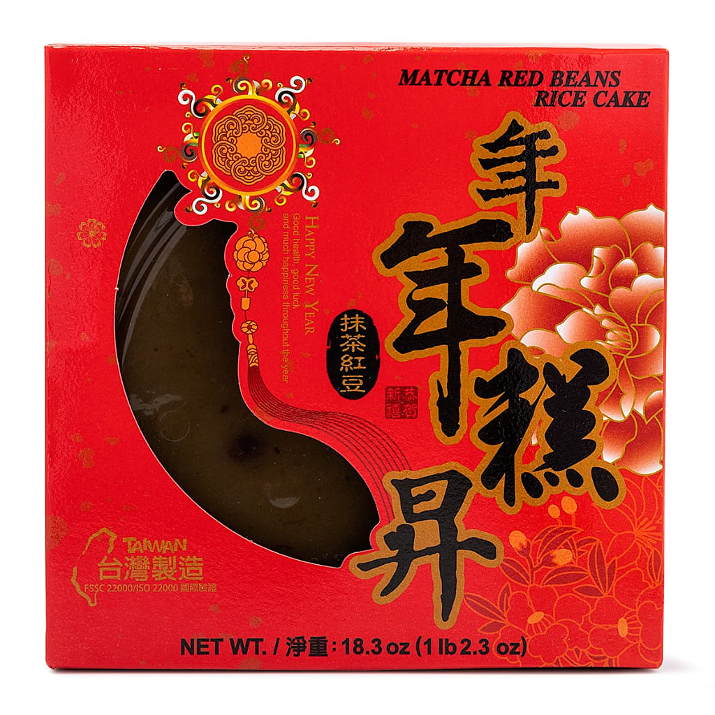 Mei Hua Siang Matcha Red Bean Rice Cake 520 g