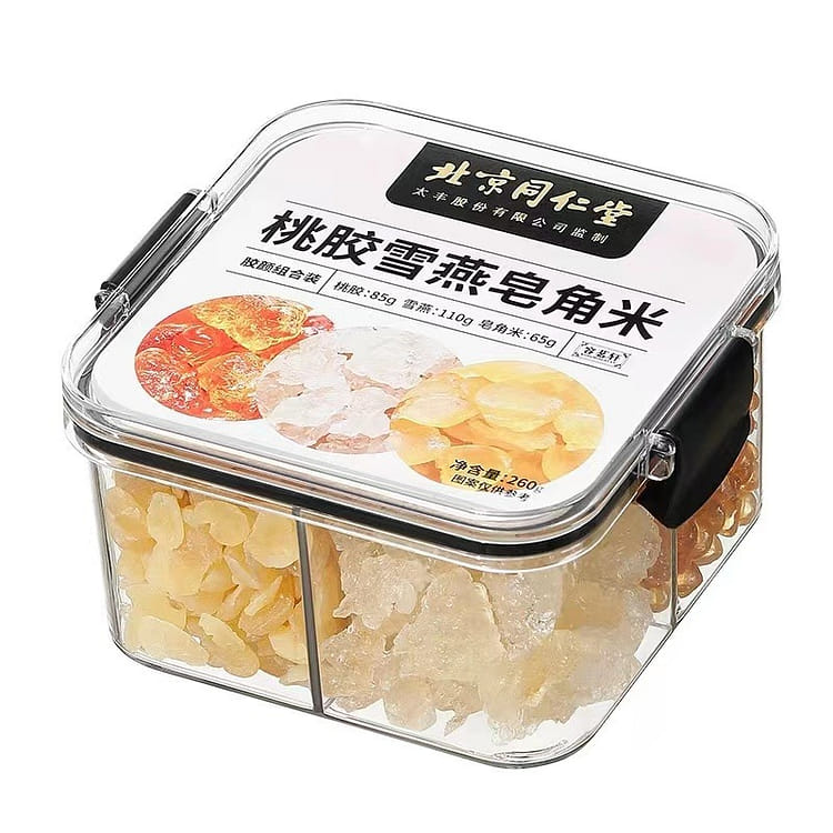 北京同仁堂】桃胶雪燕皂角米胶颜组合装260g*1盒- Weee!