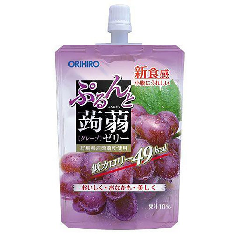 ORIHIRO Konjac Jelly Grape Flavor Snacks 130g 1 개