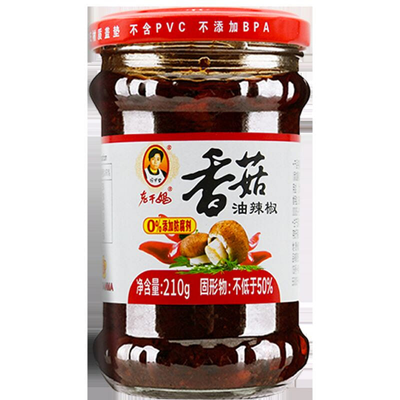 Laoganma mushroom chili 210g * 1 bottle 210 g