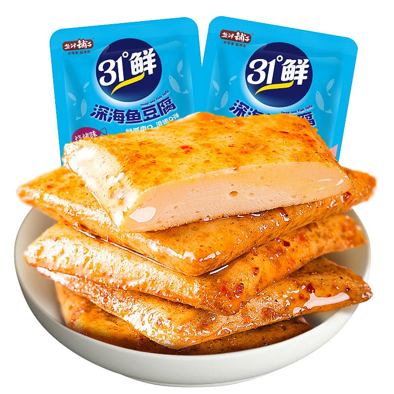 Yanjin Shop barbecue flavor fish tofu 450g 450 g