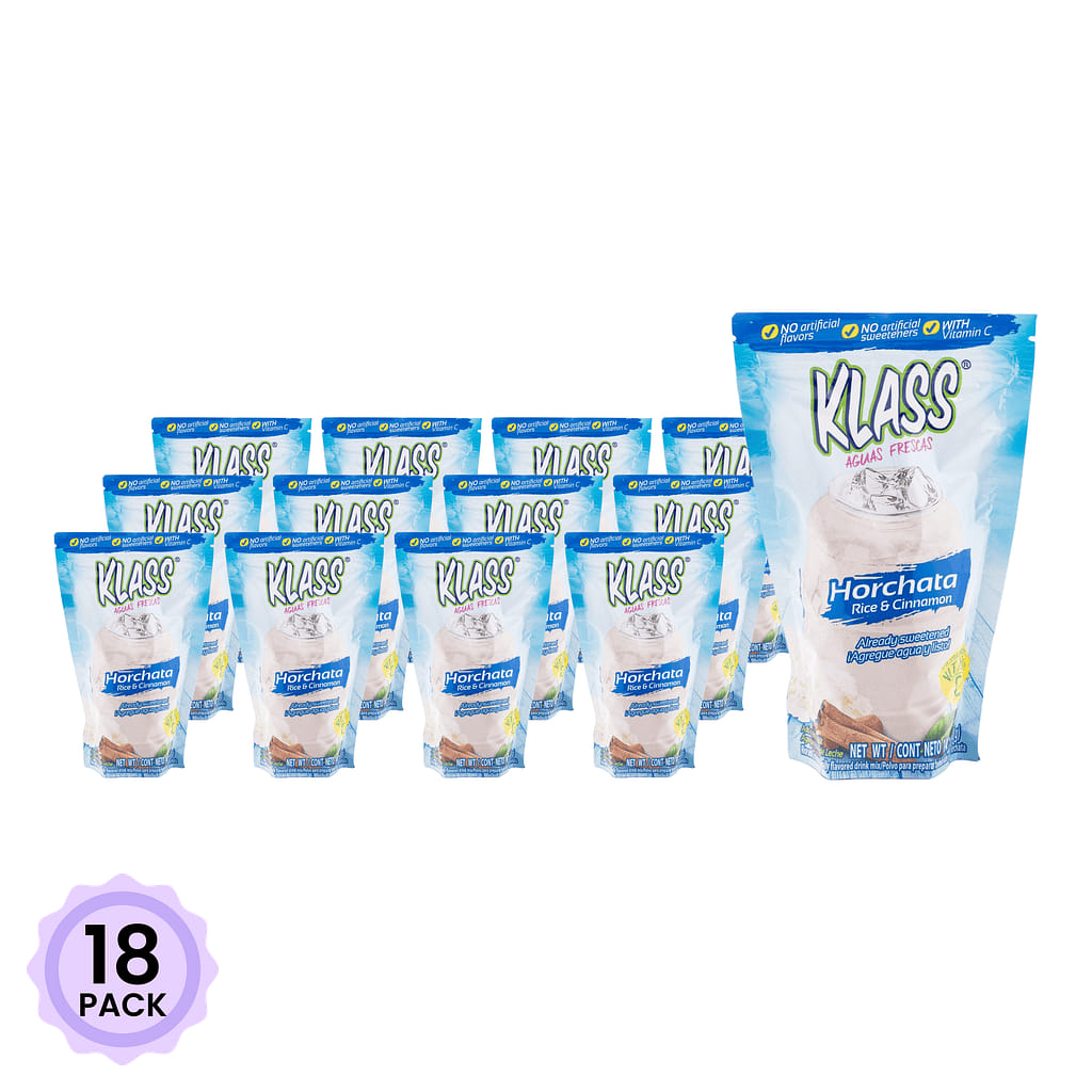 Klass Aguas Frescas 파우더 믹스 오르차타 맛 14.1 온스*18 팩
