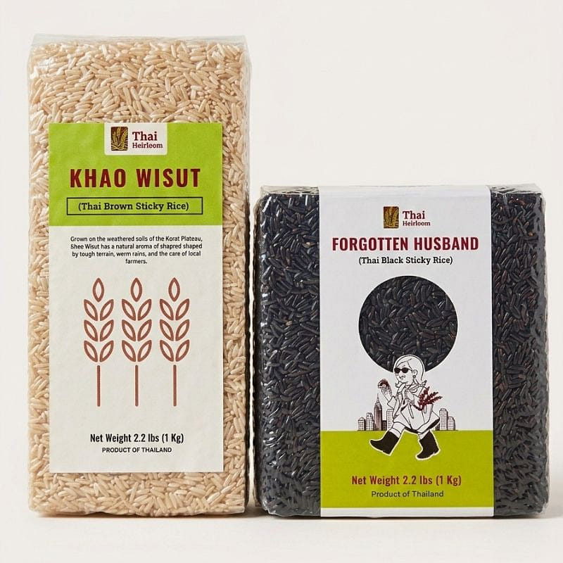 Thai Black & Brown Sticky Rice Variety Pack 2.2 lb*2 pack