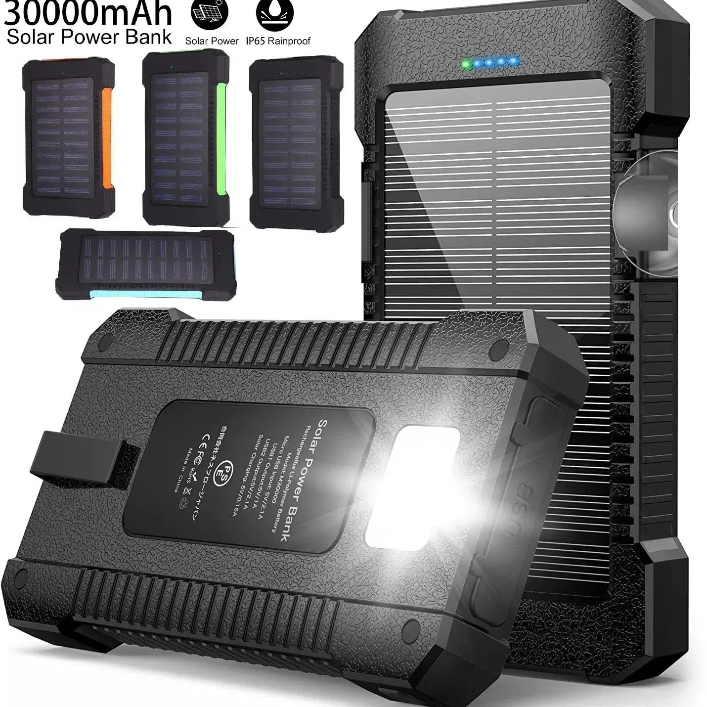 Super 300000mAh USB Portable Charger Solar Power B 1 pack