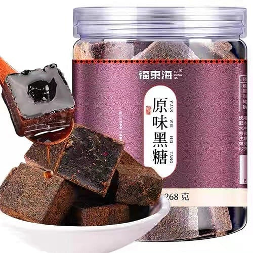 Fudonghai Brown Sugar Menstrual Old Brown Sugar Cubes 268g/jar 268 กรัม