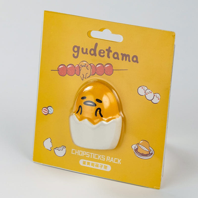 [Ship from CN] Sanrio Cute Ceramics Chopsticks Holder Kitchen/Home - Gudetama 1 ส่วน