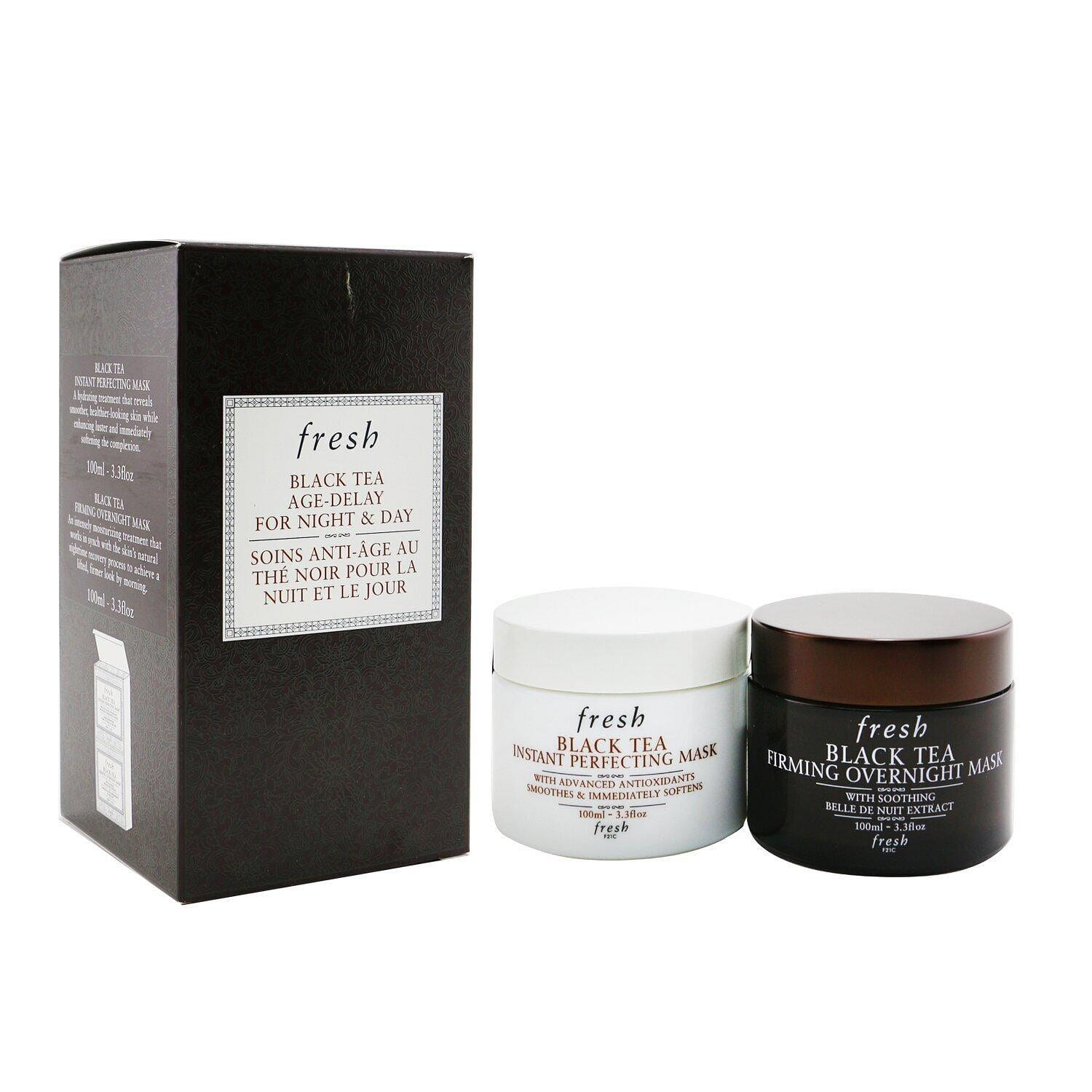 Fresh Black Tea Age-Delay For Night & Day Set: Black Tea Instant Perfecting Mask  + Black Tea Firming Overnight Mask  2x100ml/3.3oz 200 มิลลิลิตร