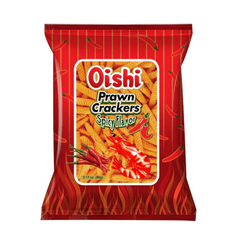 Oishi Prawn Crackers Spicy Flavor 90g 1 개