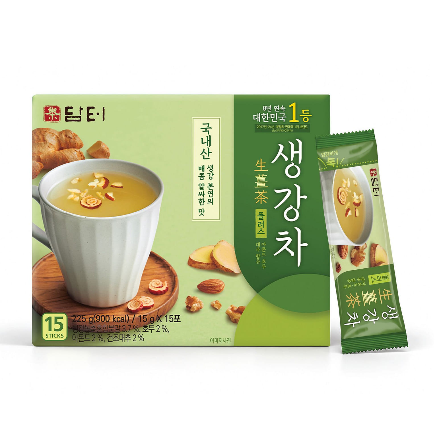 Damtuh Korea Traditional Ginger Powder Tea 15 pcs 15 g