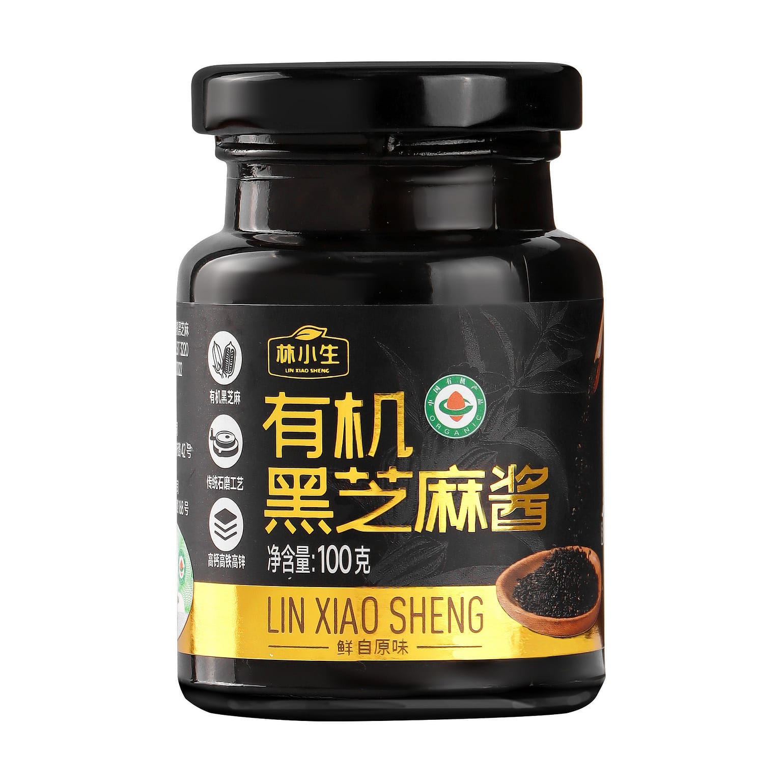 린샤오생 유기농 검은참깨소스 100g 1 캔