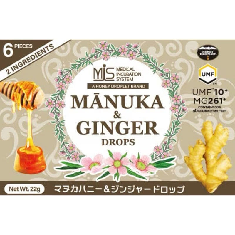 Honey Japan Manuka Honey Ginger Drops 22g 6 Pieces 1 each