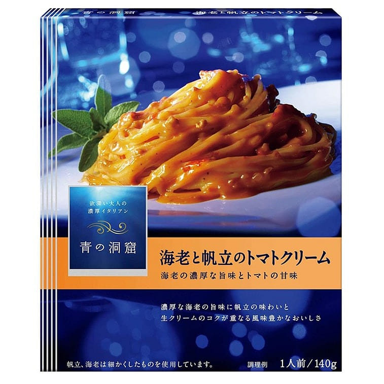 JAPAN AONODOUKUTU Shrimp And Scallop Cream Spaghetti sauce 140g 140 กรัม