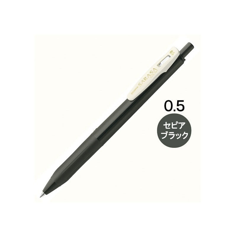 Zebra Sarasa Clip Gel Vintage Rollerball Pen Black 1 ส่วน