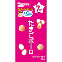 WAKODO Infant snacks egg-boro for 7 months+ 3pcs 45 g