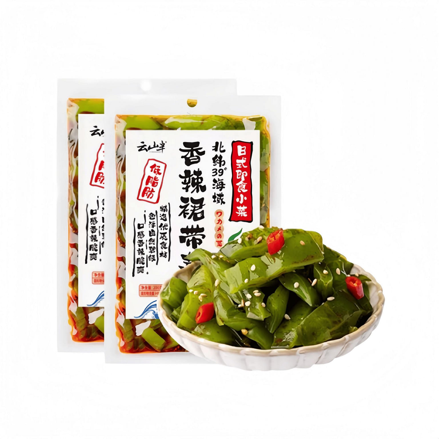 云山半  香辣裙带菜梗新鲜凉拌菜 200g*2袋 400 克