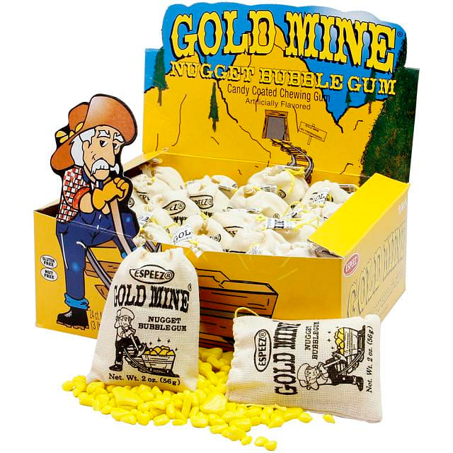 Espeez Gold Mine Bubble Gum 0.48oz 24ct 1 each
