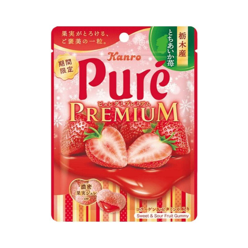 Rich Strawberry Juice Filled Gummies 54g 1 pack