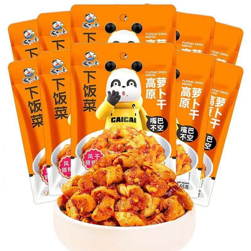 Highland radish dried bag, spicy, Sichuan flavour, 65 g