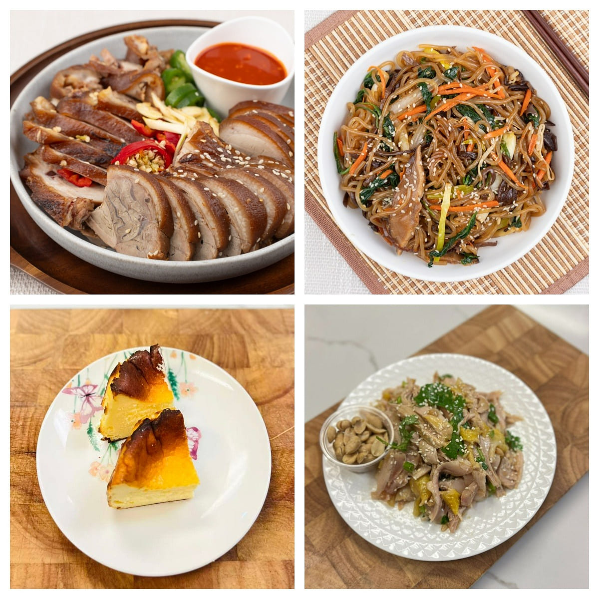 超值套餐（猪蹄，手撕鸡，杂菜粉，巴斯克蛋糕） 1 份