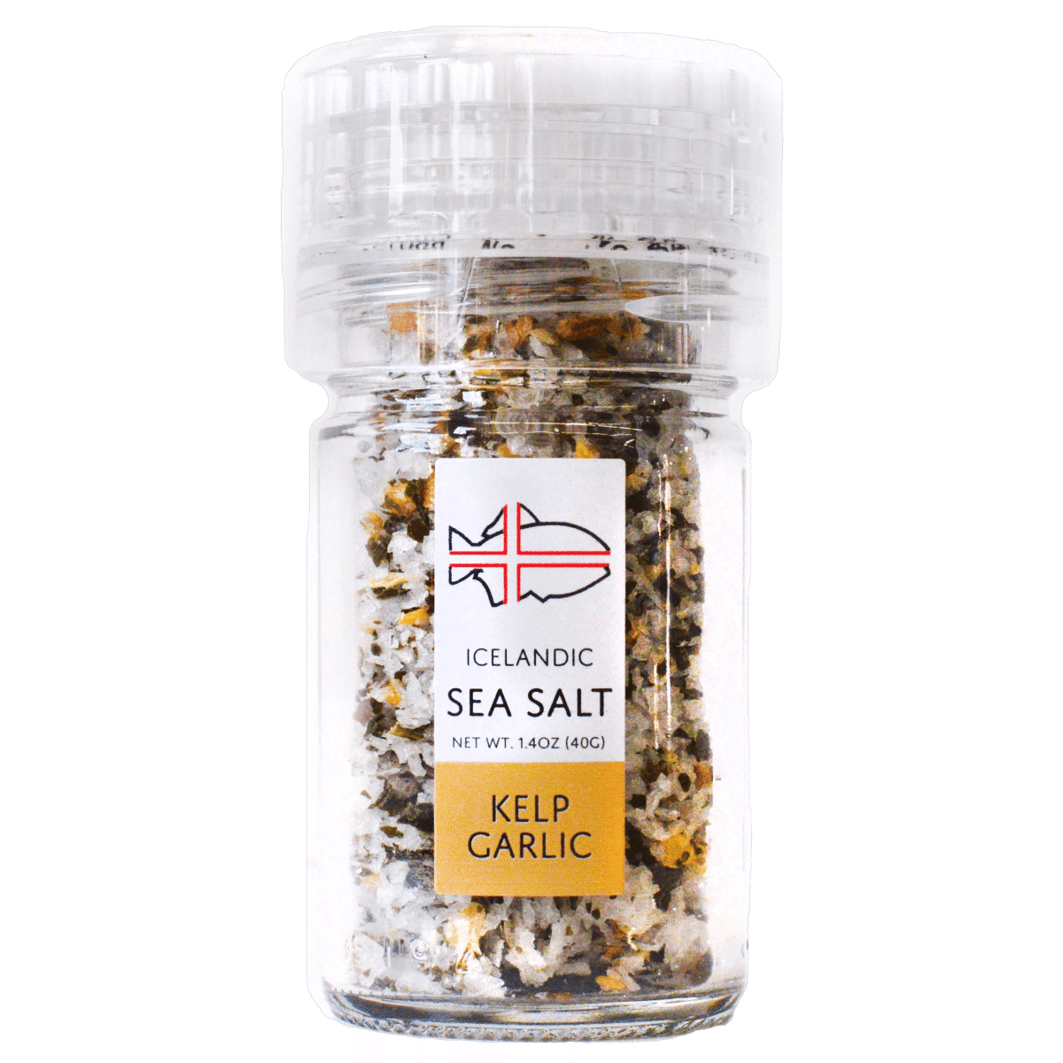 Kelp Garlic - Icelandic Sea Salt 40gr Grinder (Adjustable) 1 個