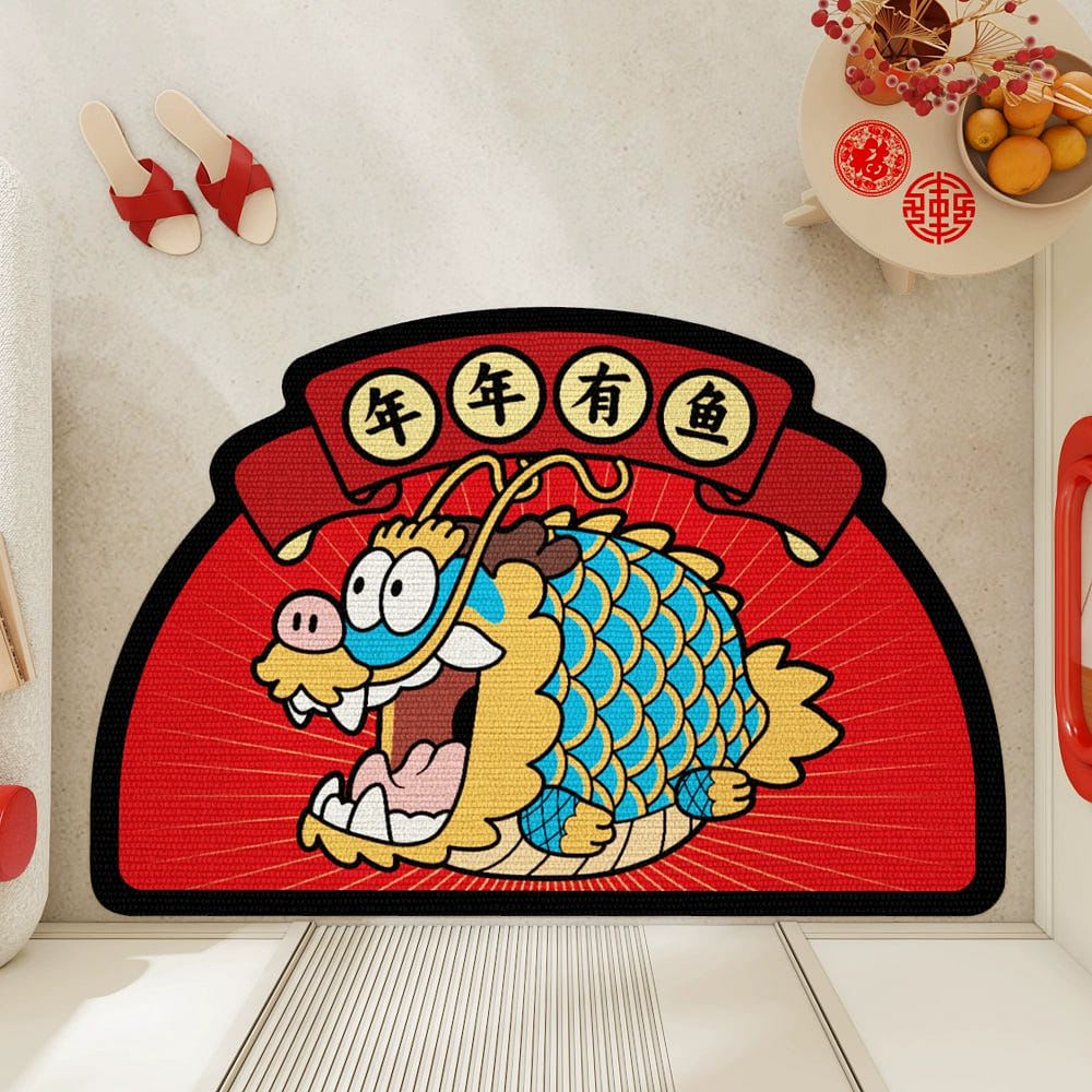 Fat dragon fortune mat non-slip mat 60*90 / dragon year has fish 1 개