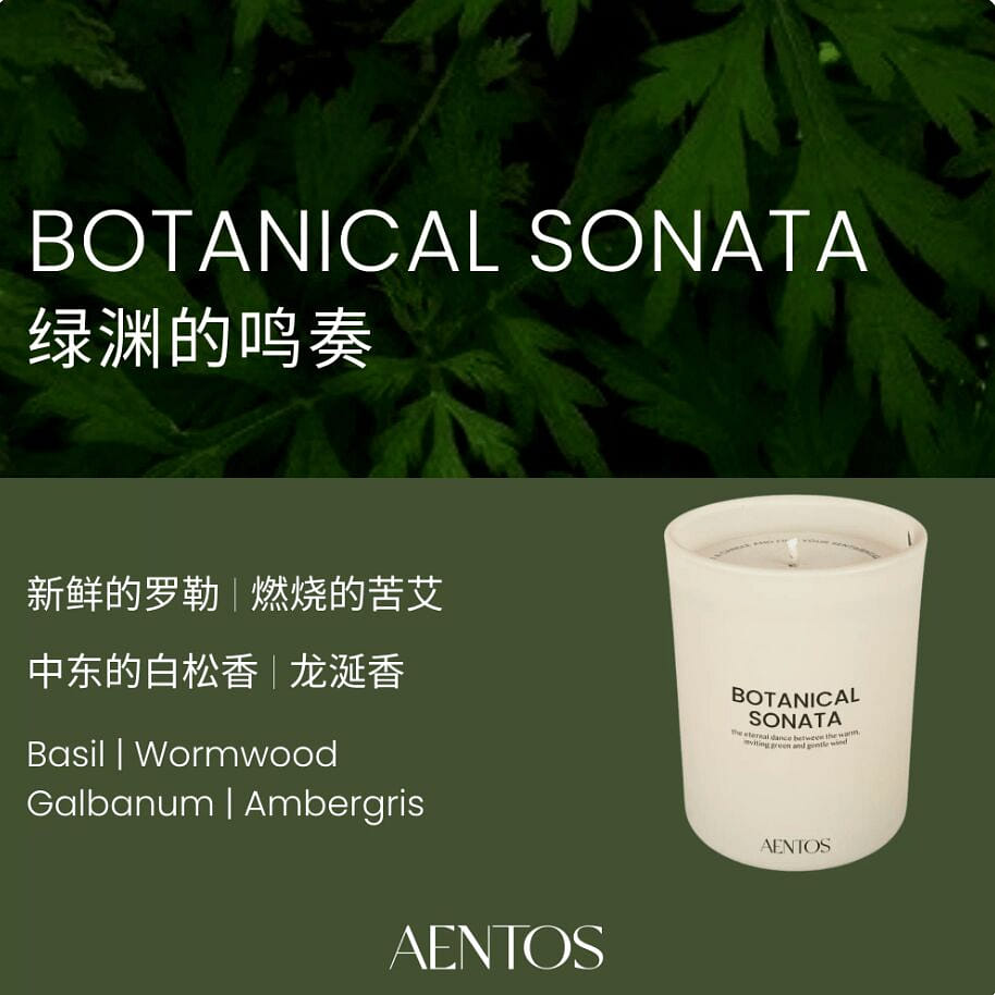 AENTOS BOTANICAL SONATA Scented Candle 200 g