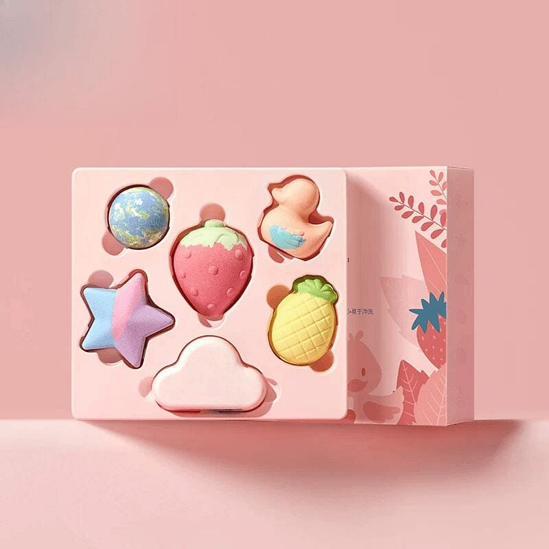 Bodcrme Bath Bomb Gift Set, 6pcs, 1 Box 1 box