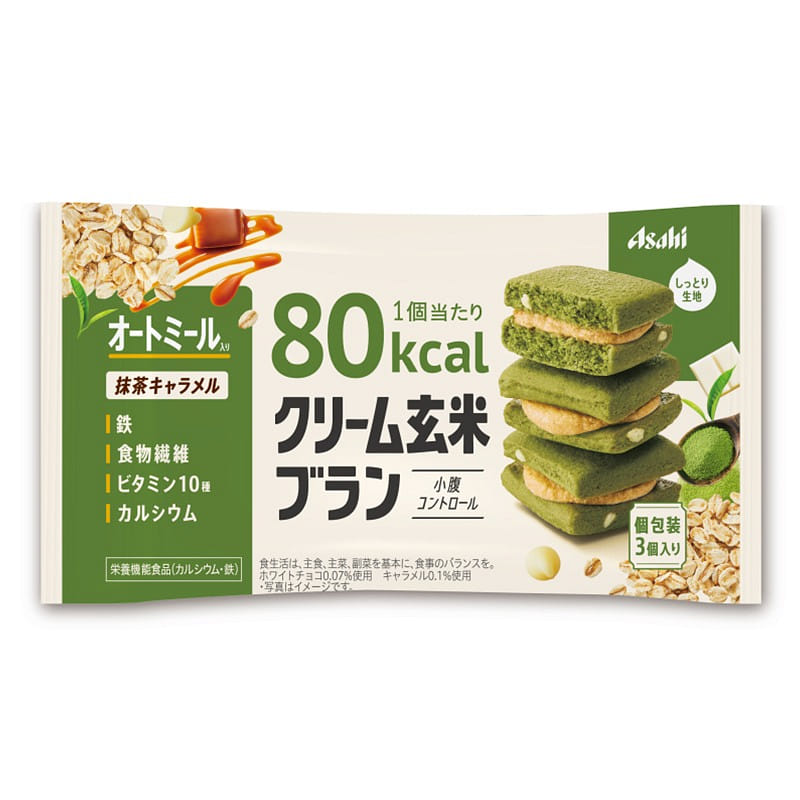 Asahi Cream Brown Rice Bran Matcha Caramel 54g 1 개