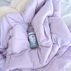 [Final Sale] mumooroom 초극세사 클라우드 차렵이불세트 - Violet&Cream (US Twin) 1 개