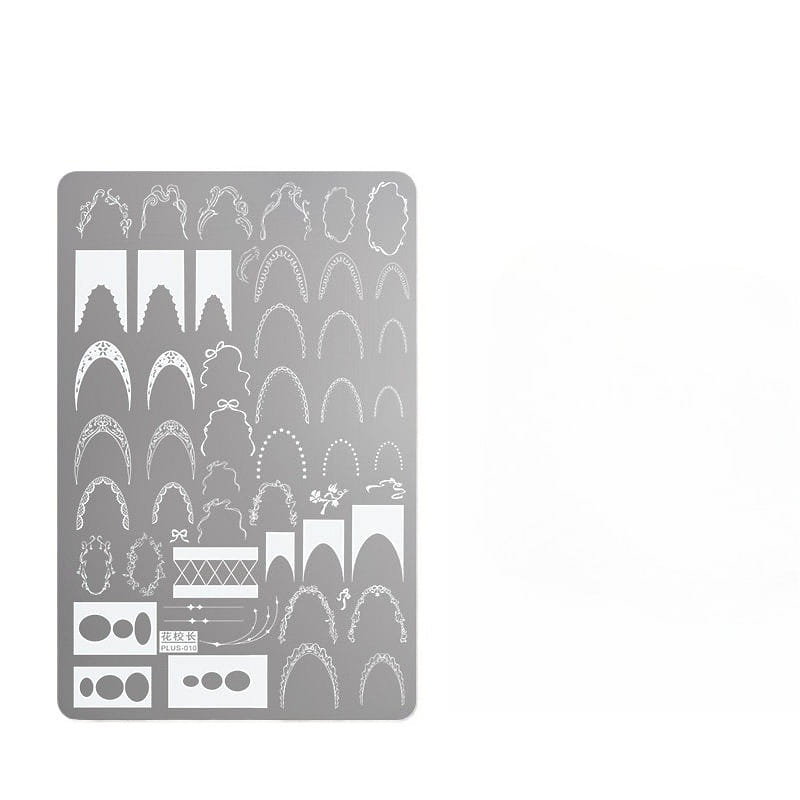 Lace Floral Nail Stamping Plate, 1 pc 1 count