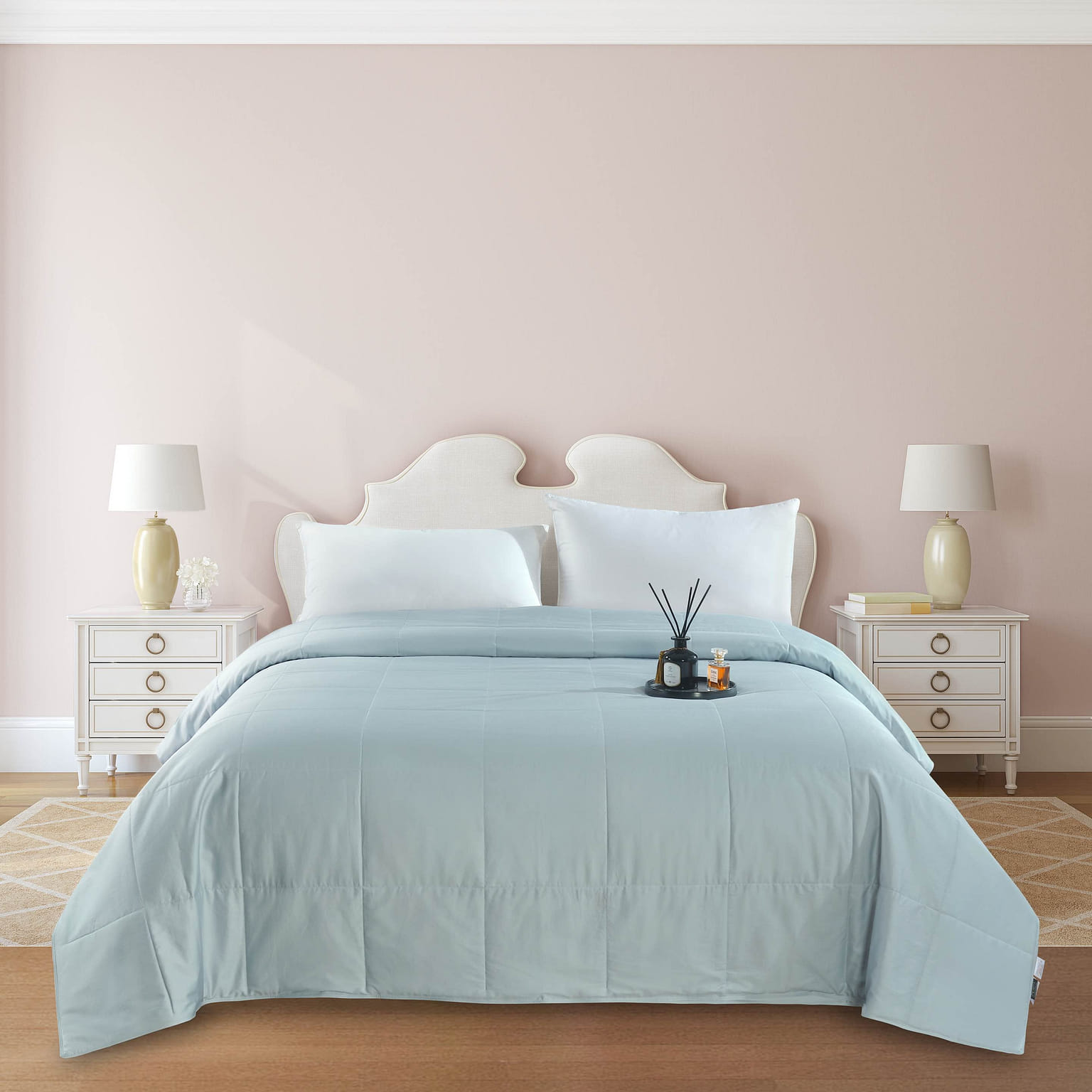 Machine Washable Silk Filled Quilt /Bedspread /Blanket /Duvet Insert, King Size 1 개