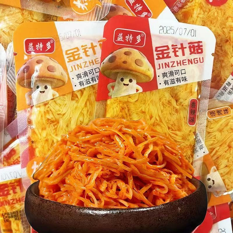Enoki mushroom spicy flavor 10g*20 packs 200 g