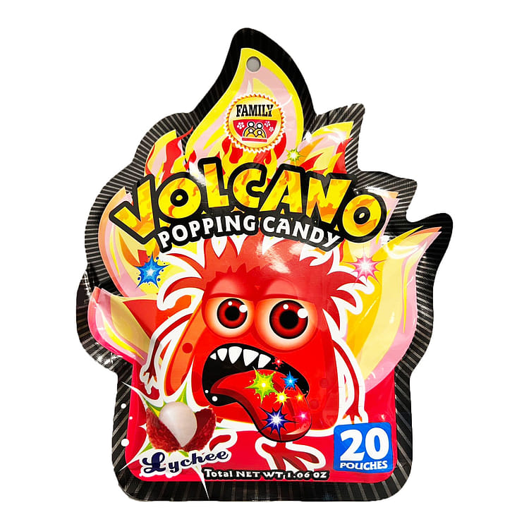 Family Volcano Popping Candy Lychee Flavor - Weee!