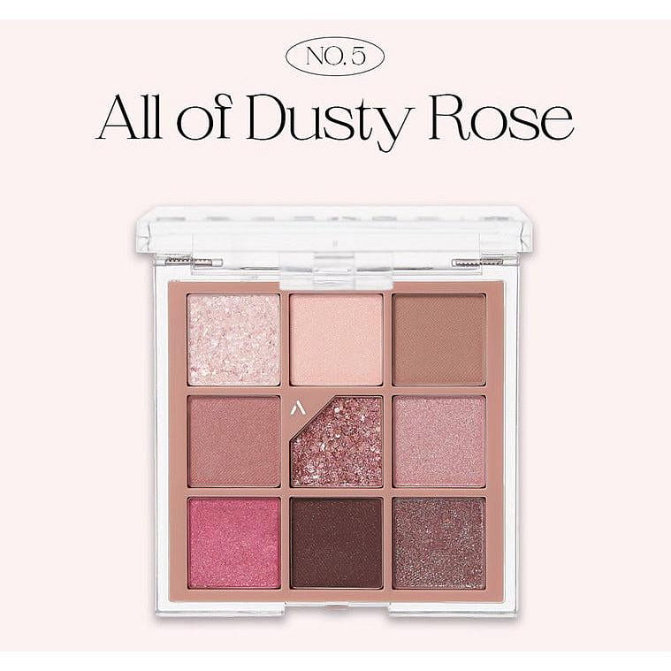 UNLEASHIA Glitterpedia Eye Palette (No5 All of Dusty Rose) 6.2 그램