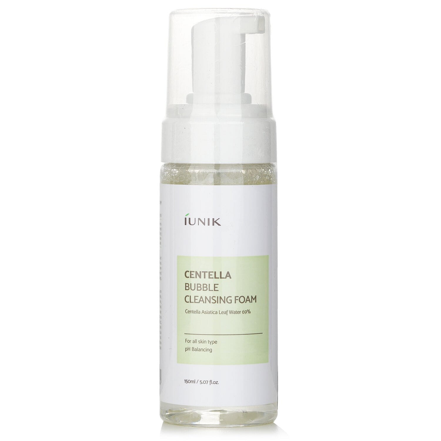 iUNIK Centella Asiatic Foam Cleansing Foam - suitable for all skin types 150ml/5.07oz 150 밀리리터
