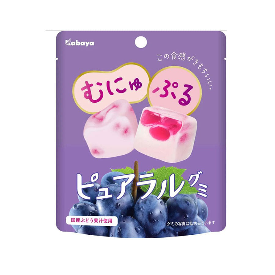 KABAYA Super Soft Grapes Flavor Gummy 58 g/ 1 개