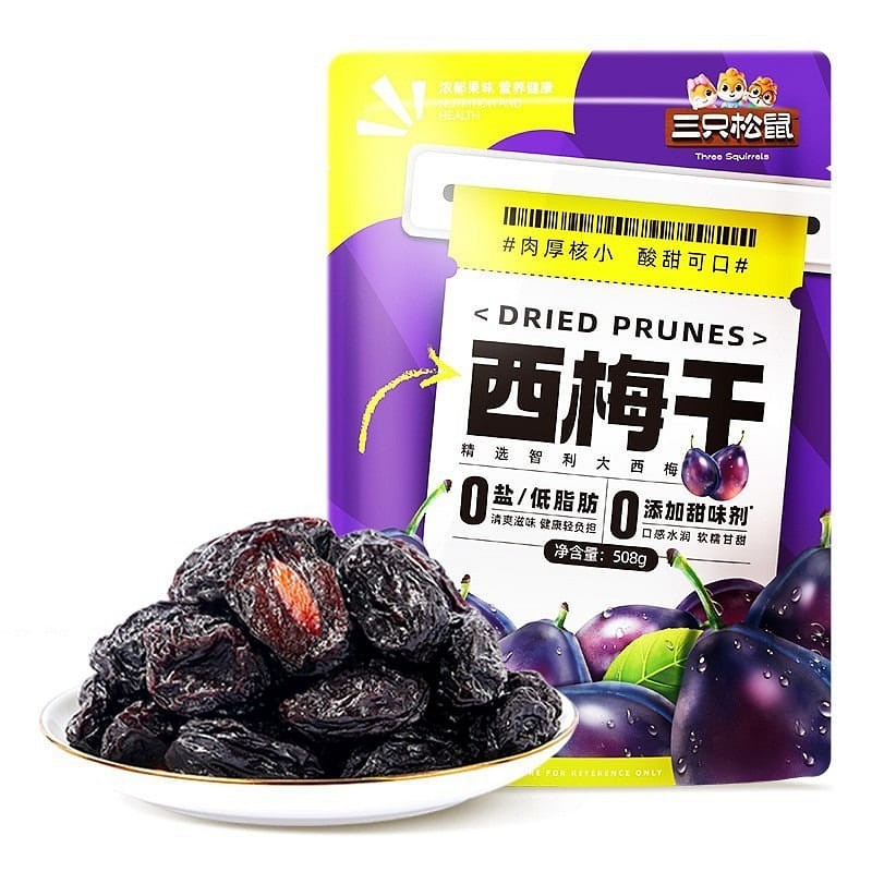 Three squirrels prunes 508 g