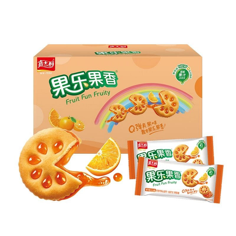 Jiasili Orange Flavored Jam Sandwich Cookies 1000g 1000 g