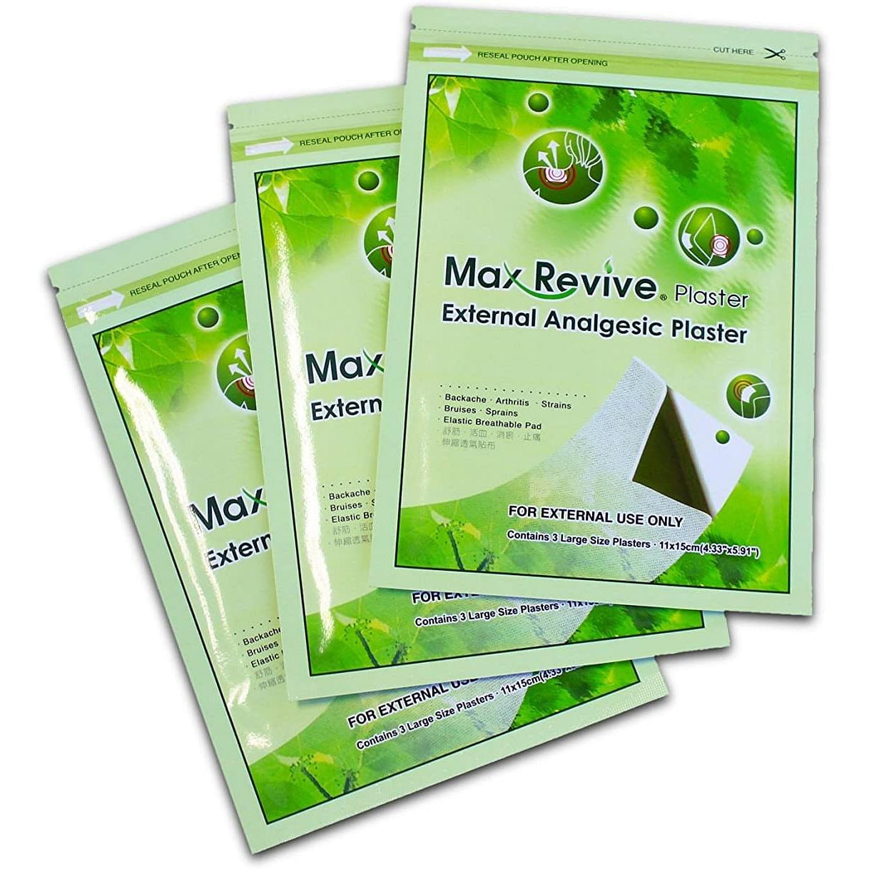 Max Revive® Plaster - External Analgesic Plaster(3 Packages) 10 g