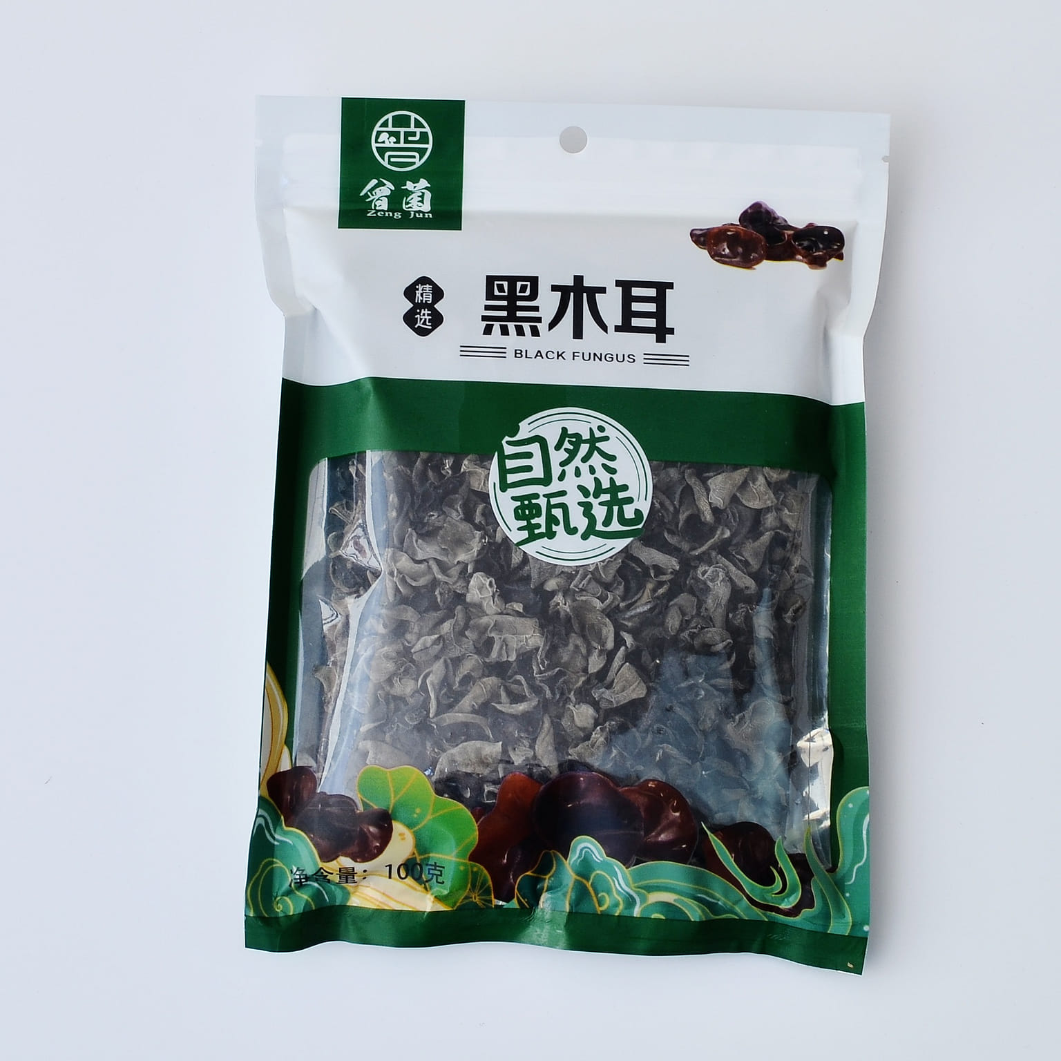 【Dried mushroom】 Furuta black fungus meat thickness without roots 100 กรัม