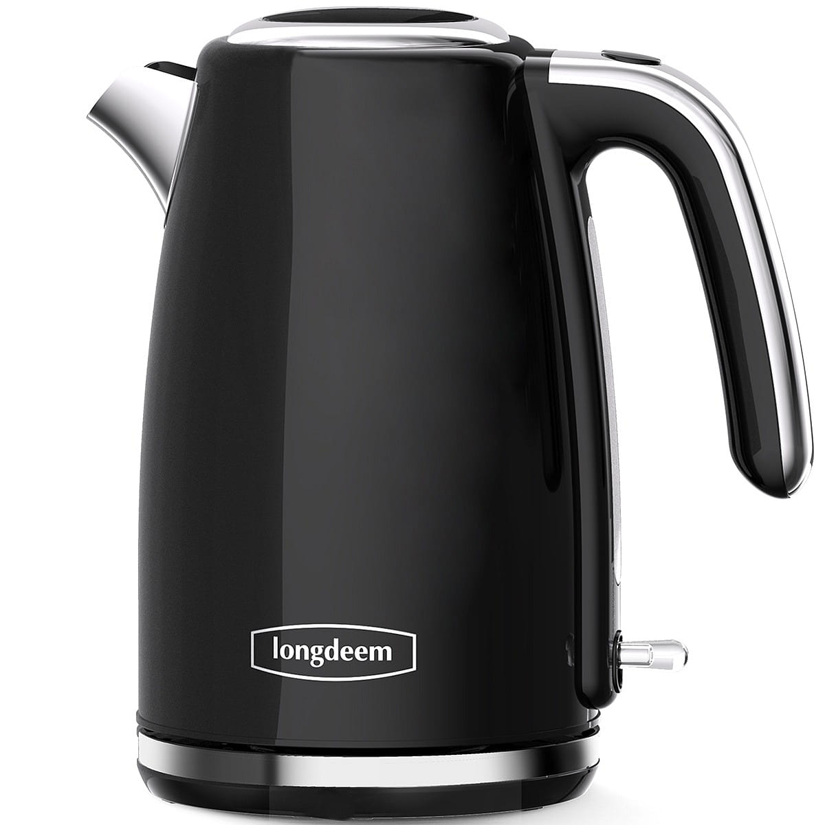 1.7L Stainless Steel Electric Kettle, Retro Black 1 개입